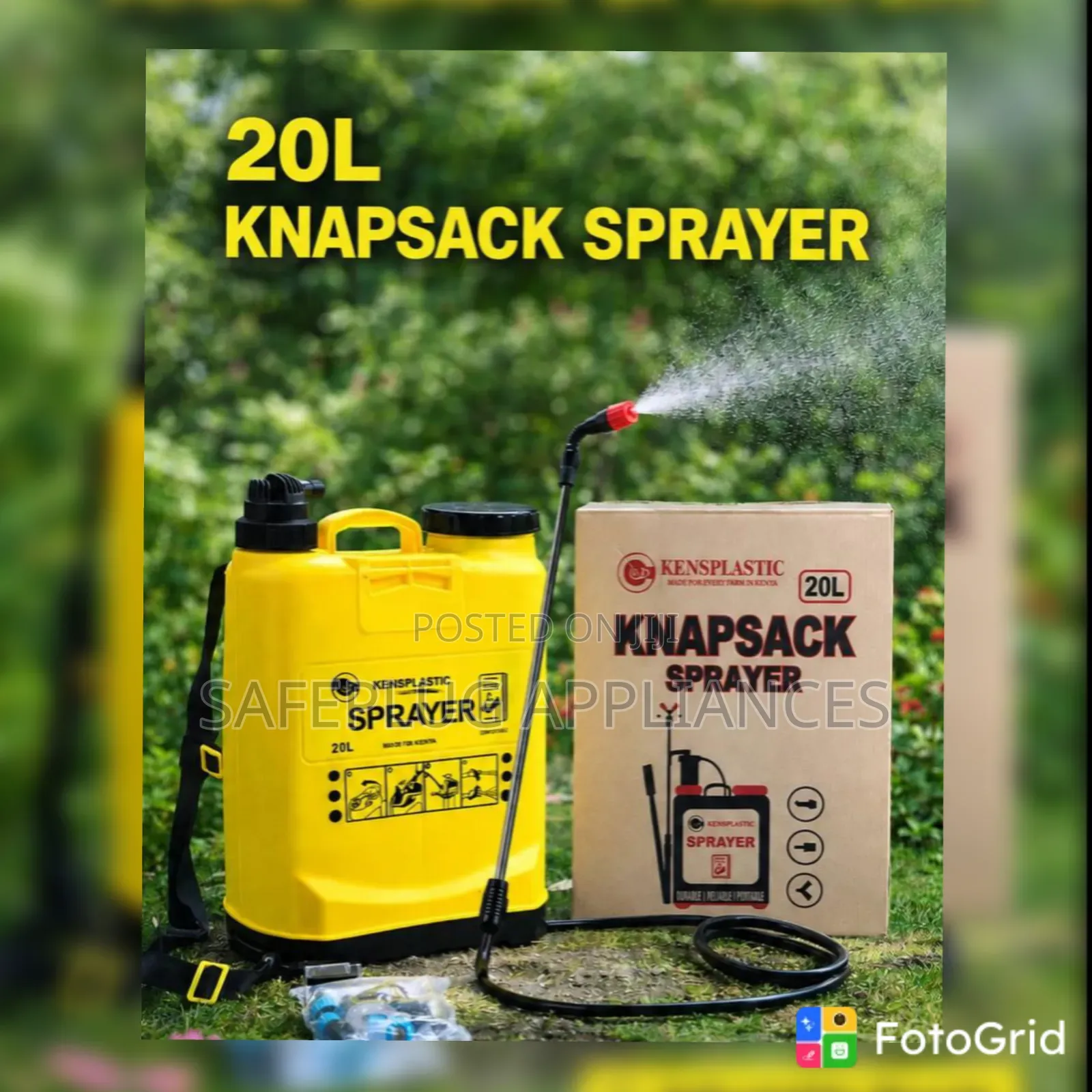 20-Litre Knapsack Pressure Sprayer – Farm & Garden Chemical Sprayer