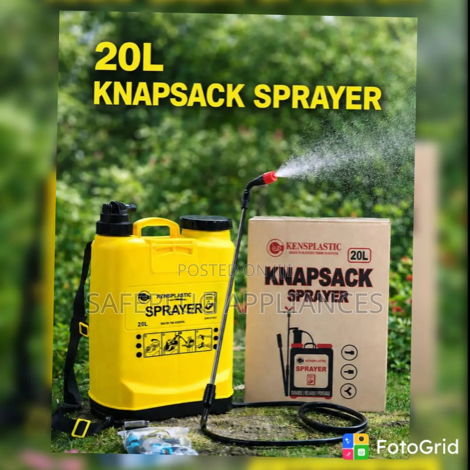 20-Litre Knapsack Pressure Sprayer – Farm & Garden Chemical Sprayer