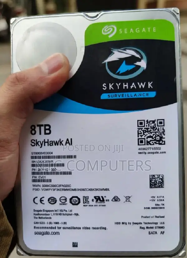 Seagate SkyHawk 8TB 3.5 Inch Internal Surveillance Hard Drive