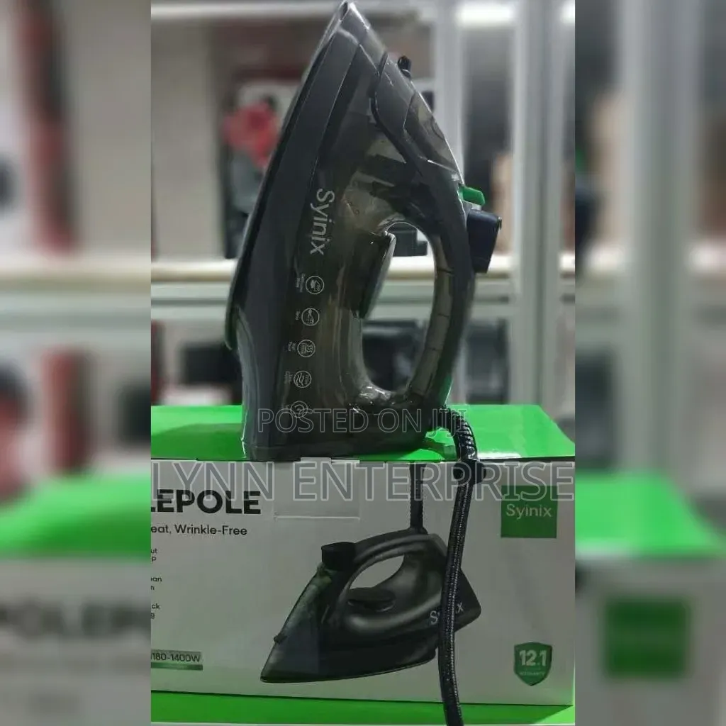 Syinix 1100-1400w Steam Iron Box