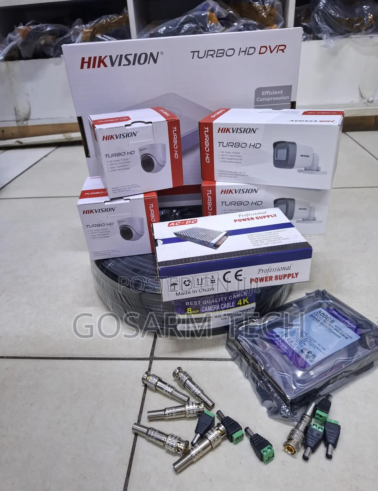 Hikvision 4Channel 2MP CCTV Security Camera System Kit