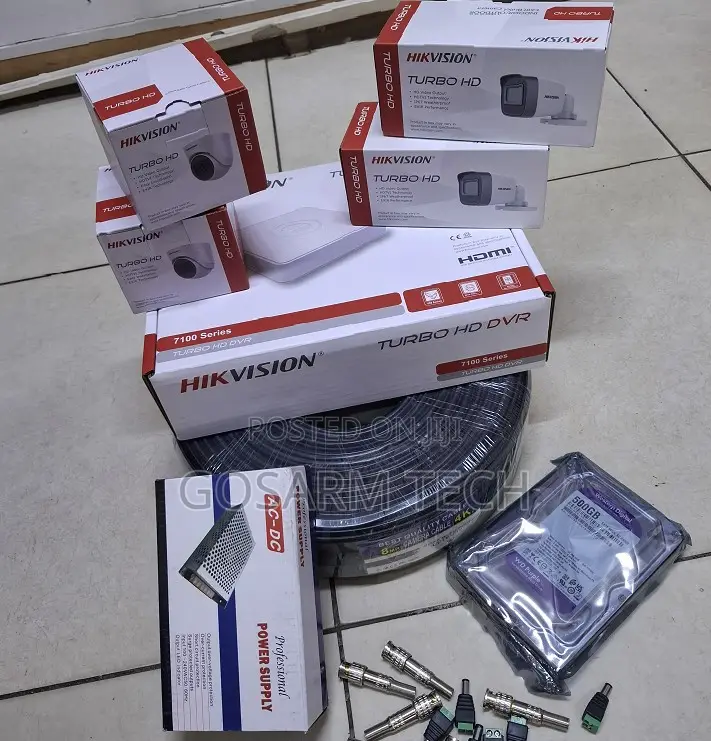 Hikvision 4-Channel, 4-Camera CCTV Package