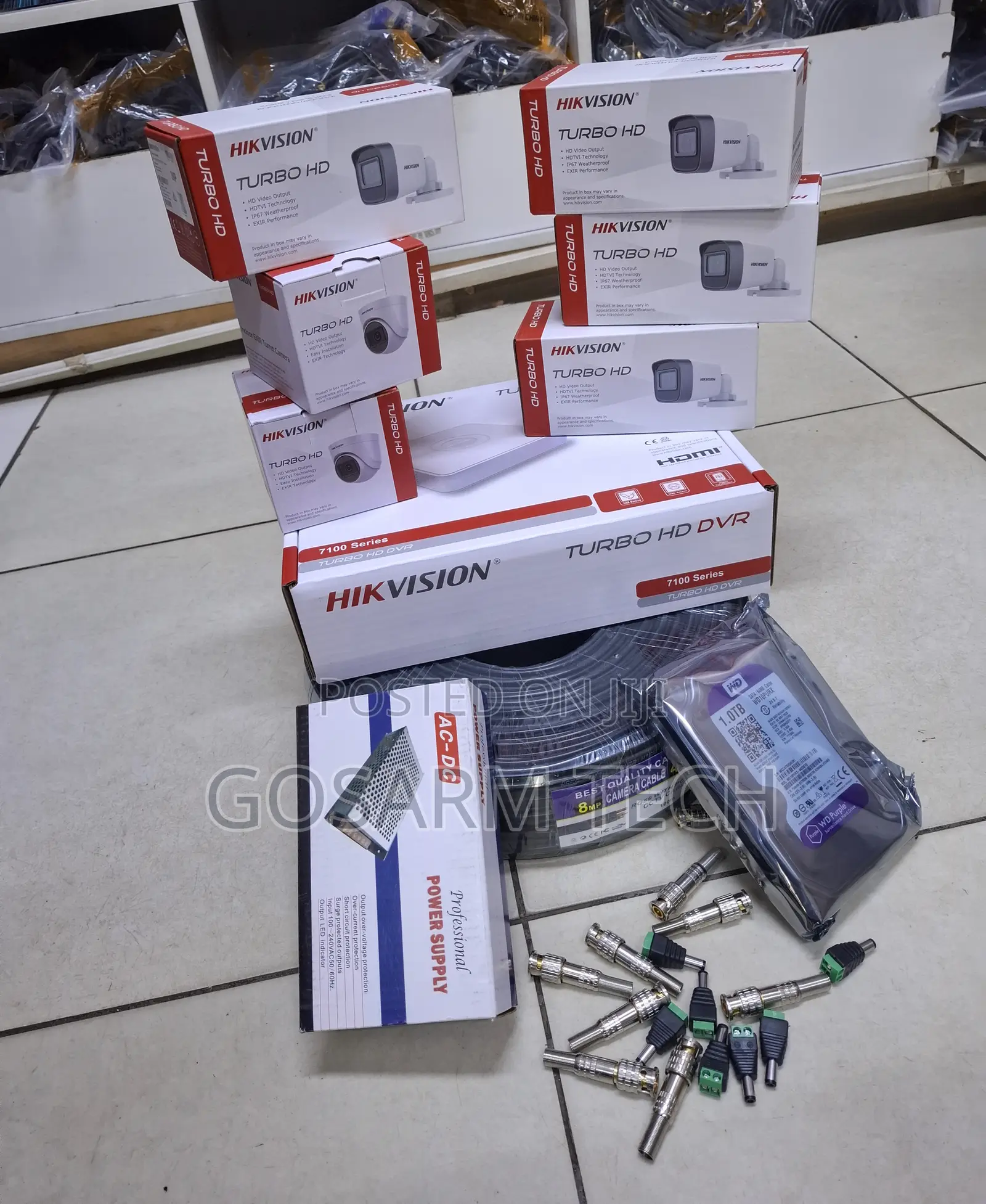 6-Channel User-Friendly Hikvision CCTV Camera Complete Kit