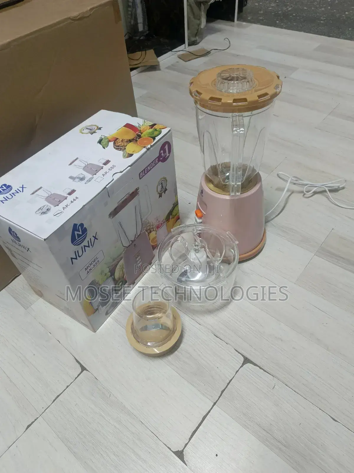 Nunix AK-555 3-in-1 Blender, Grinder & Food Processor