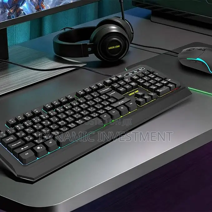Green Lion GKM-65 Wired Gaming Combo Keyboard & Mouse With Backlight