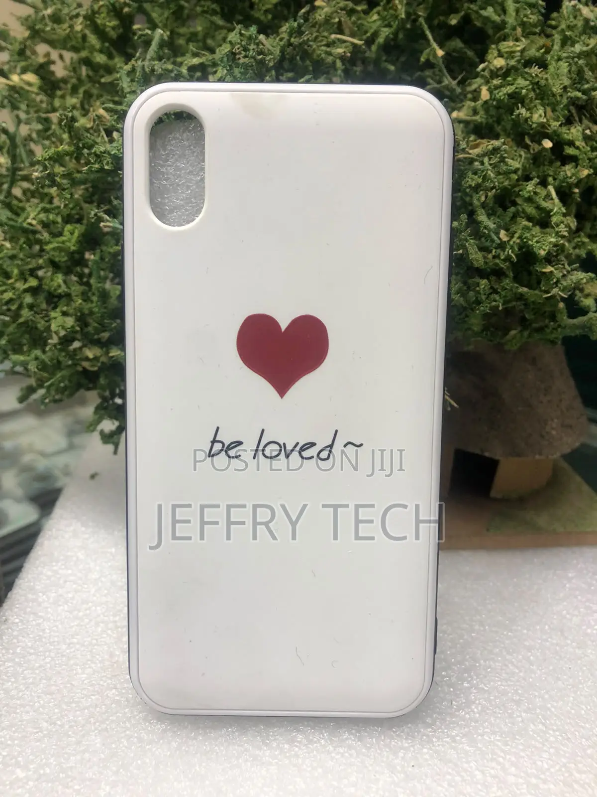 "Be Loved" Minimalist White Case a Clean Matte whiteiPhone XR