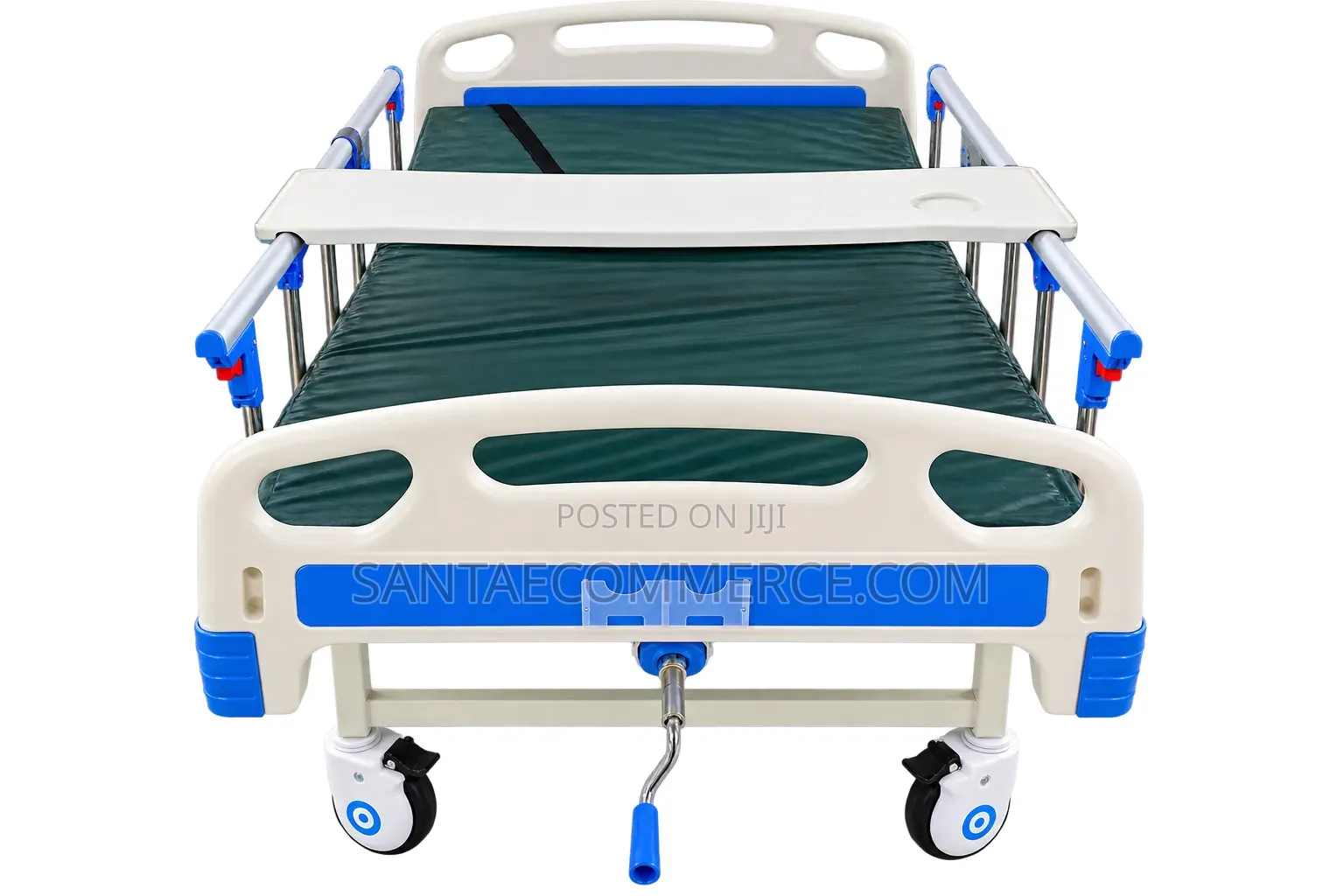 Adjustable Manual Hospital Patient Bed With Safety Side Rails