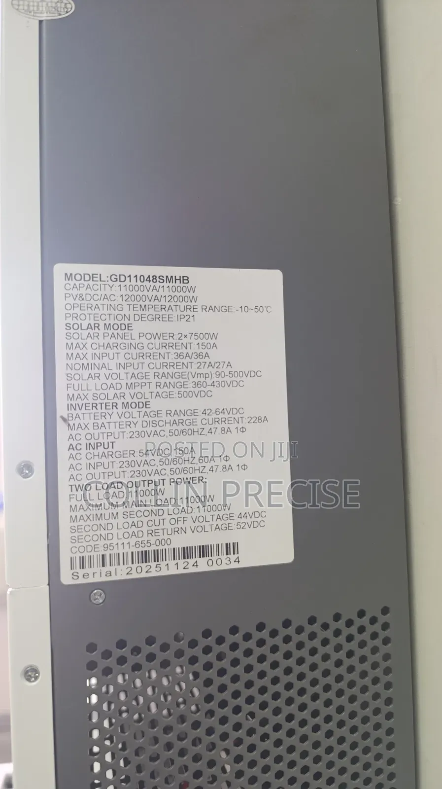 11Kw Hybrid Inverter High Frequency