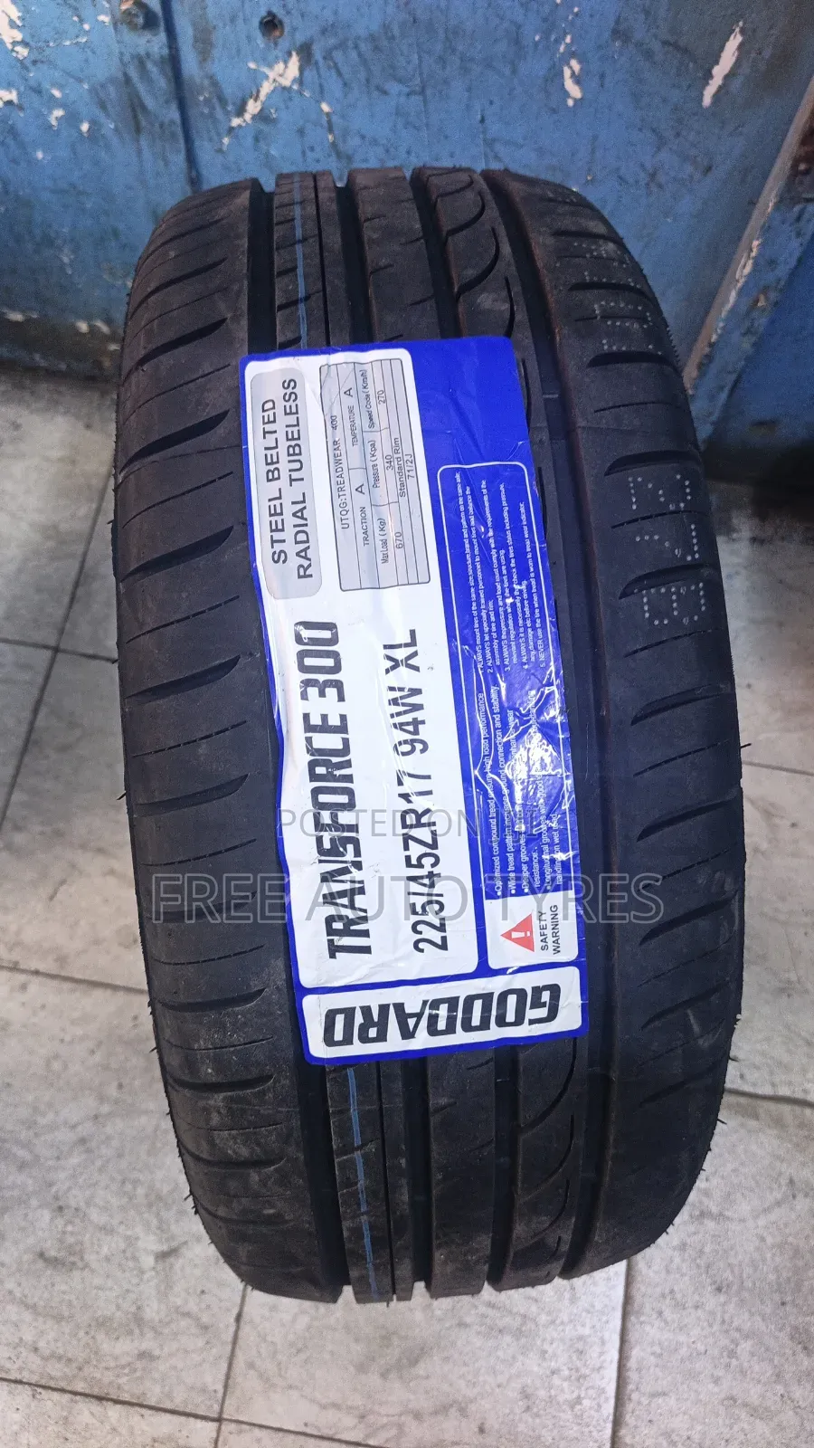 225/45zr17 Goddard Tyres
