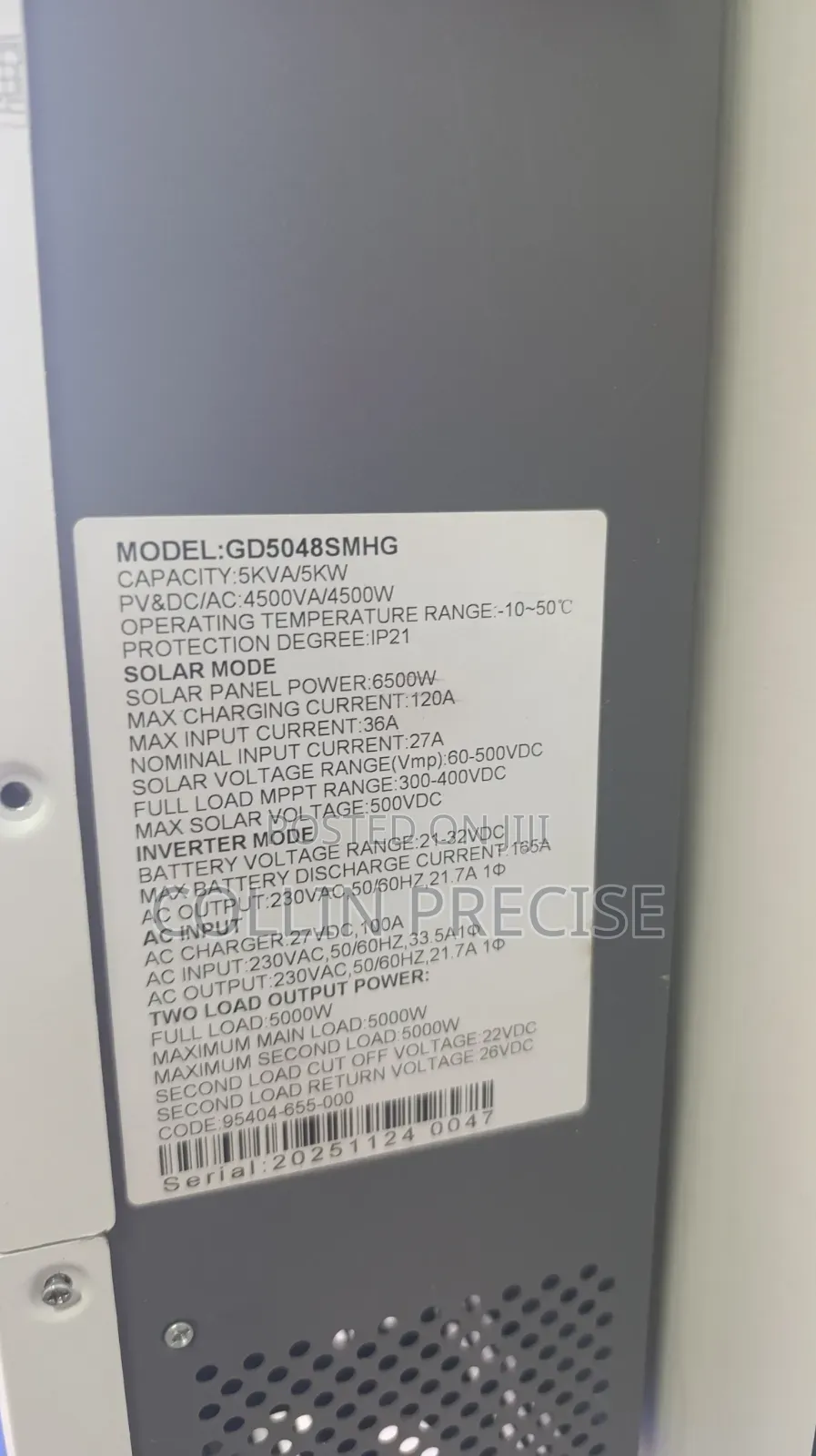 5Kva 24V Hybrid Inverter