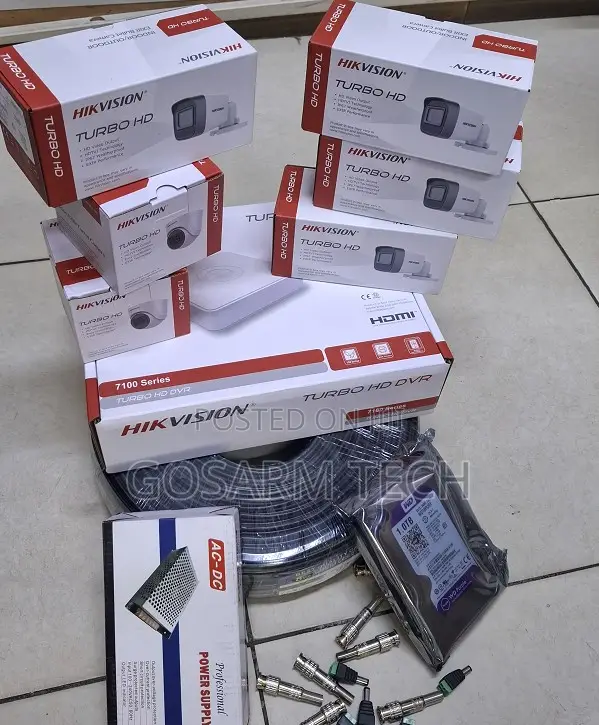 8-Camera Hikvision CCTV Security System Kit – 2MP 1080P HD Cameras
