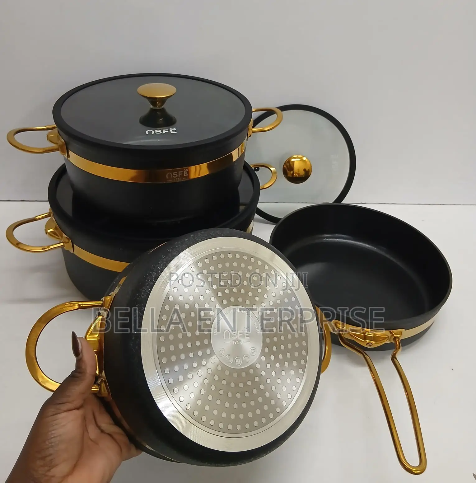 7PCS SET (JMO7)Premium High Quality USFE Nonstick Granite