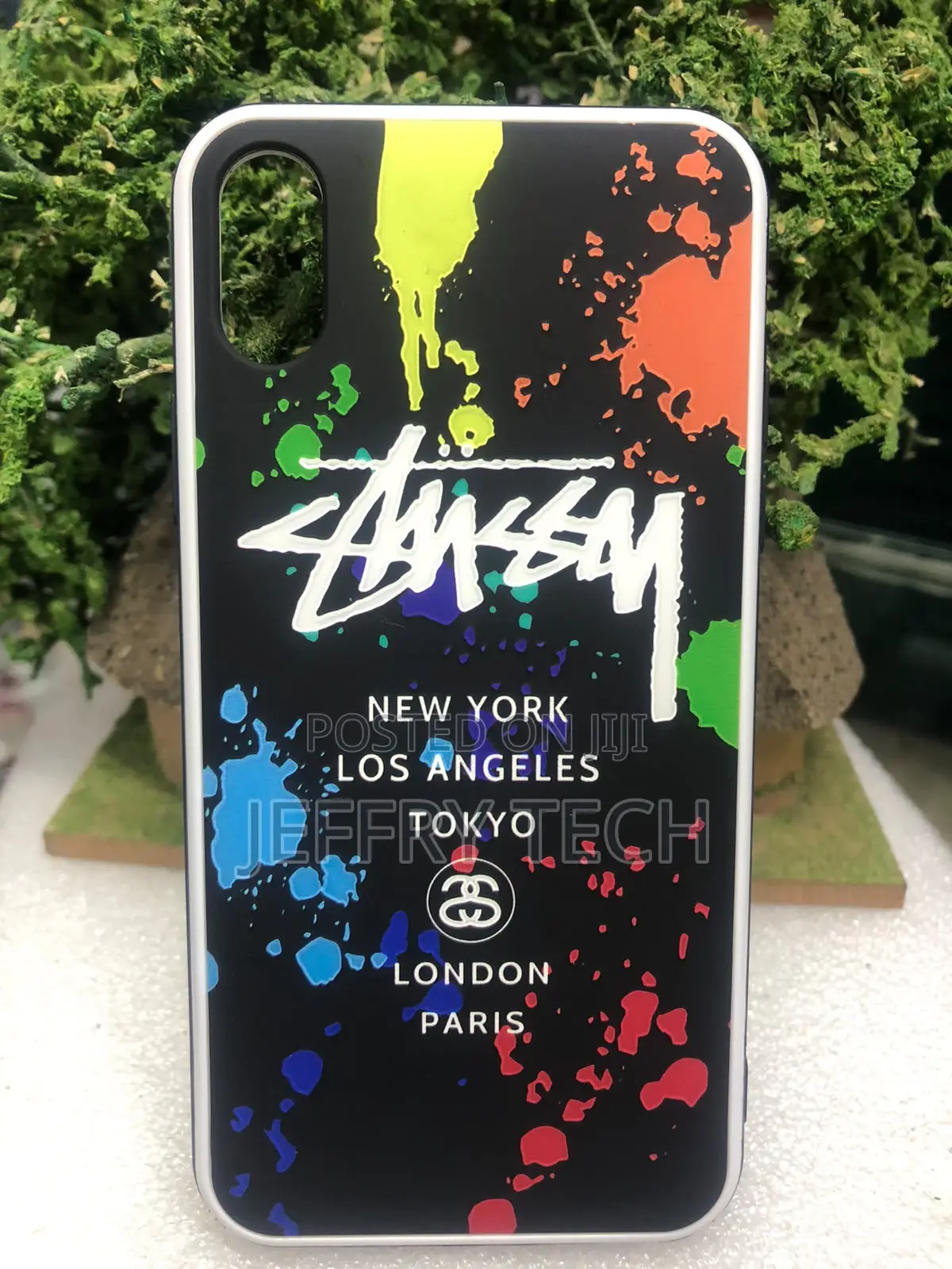 Colorful Streetwear Phone Case Featuring a Bold iPhone X