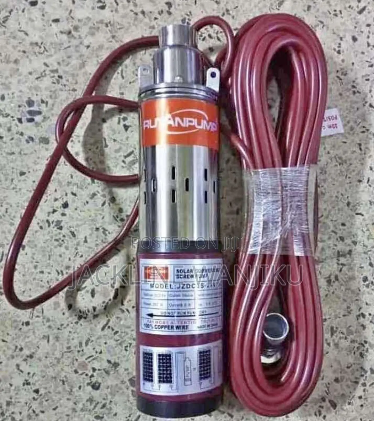 50m Head Dc Submersible  Water Pump/ Rutan Solar Water Pump 250w 50m