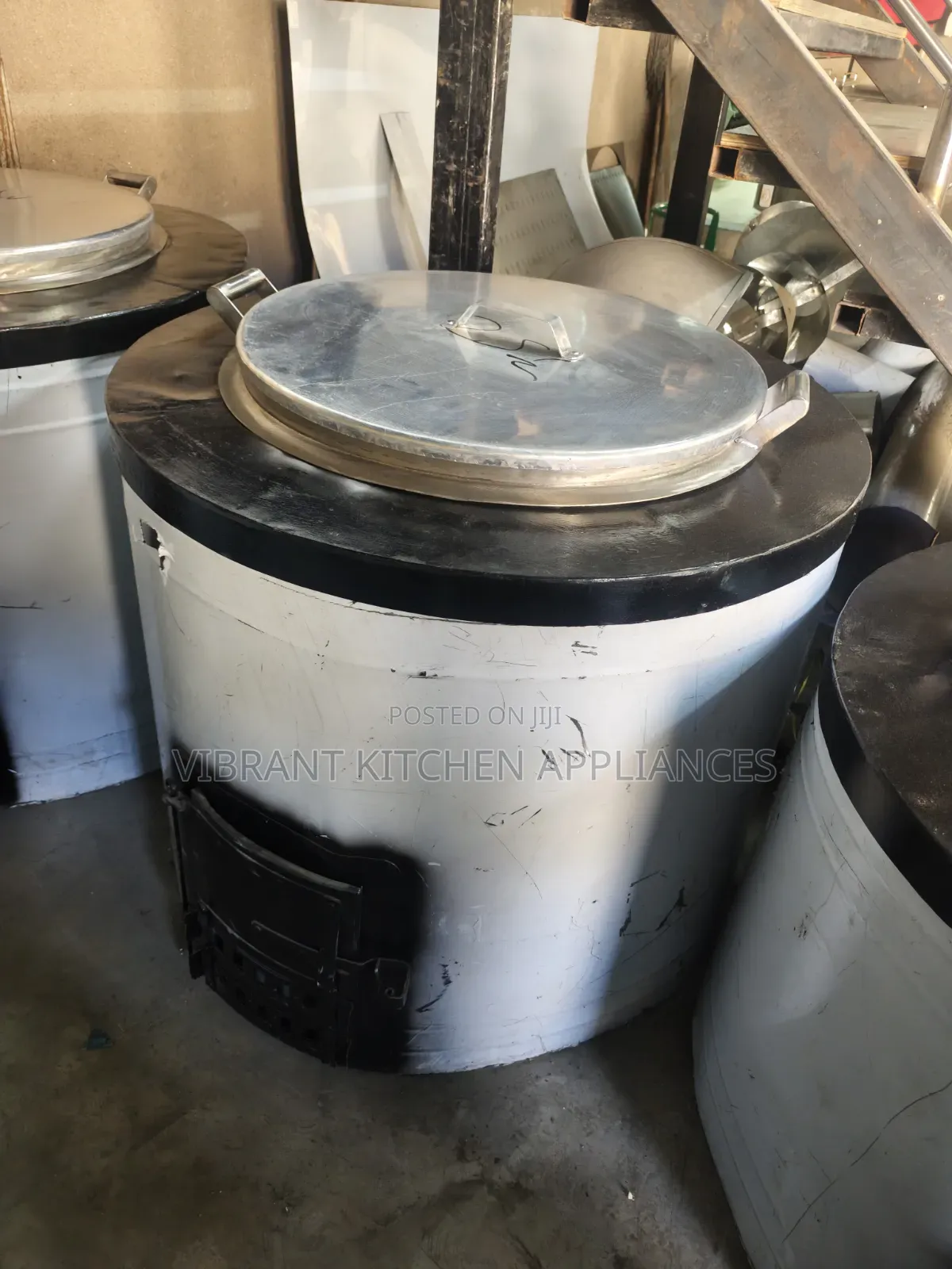 100 Litres Stainless Steel Energy-Saving Firewood Jiko