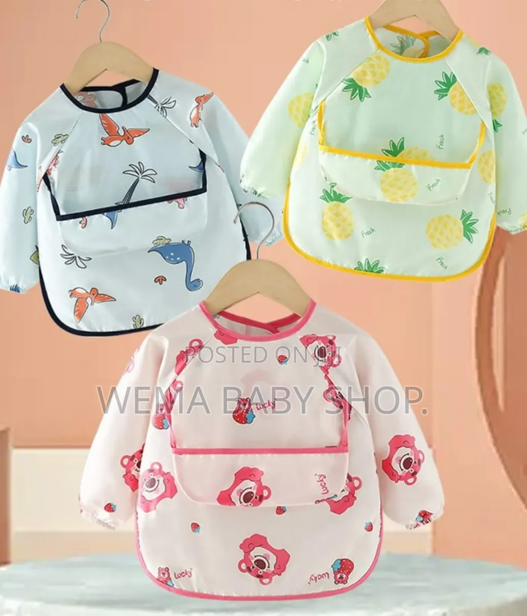 🧸 Waterproof Baby Feeding Bib (Full Sleeve) 👶