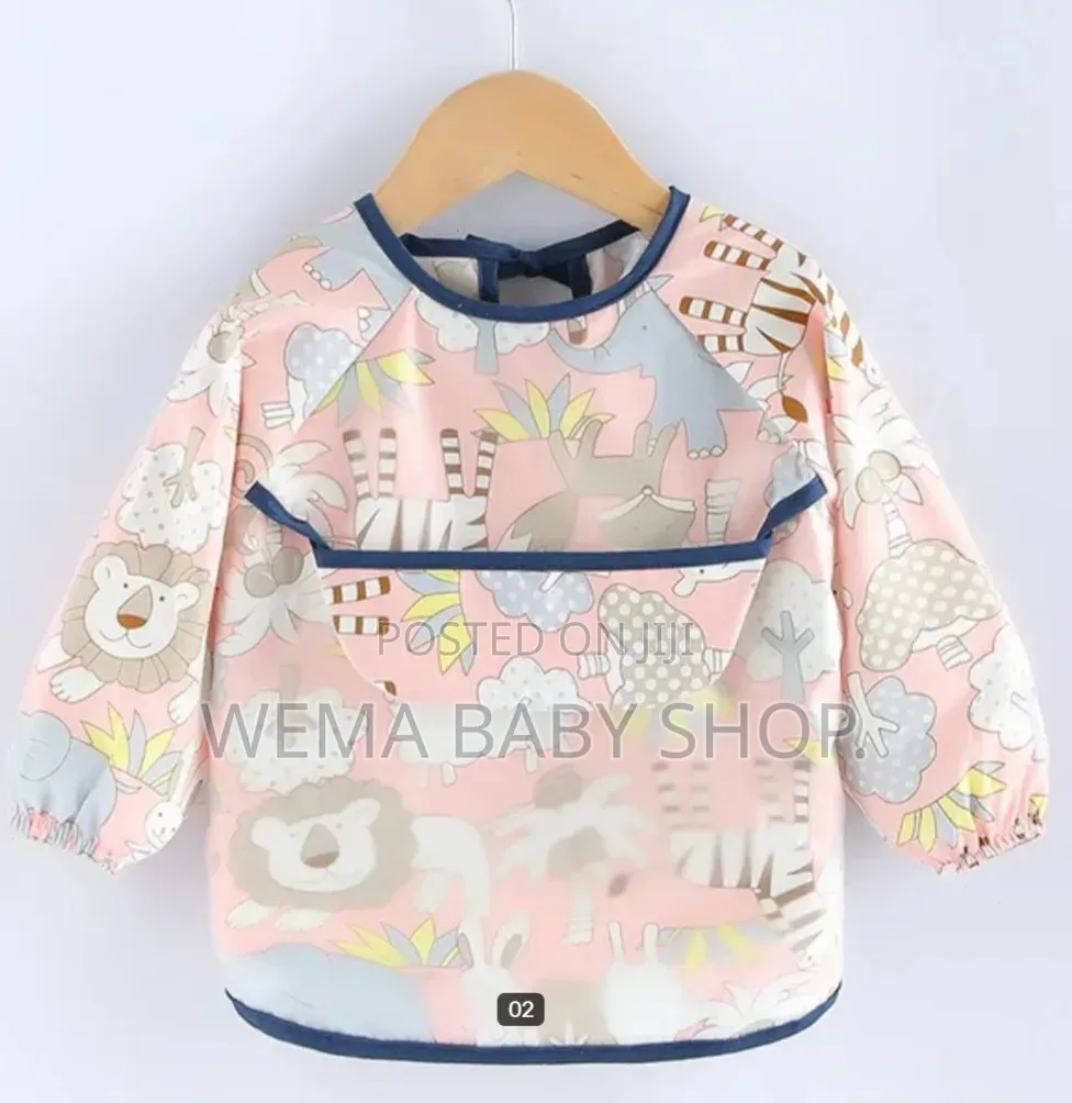 🧸 Waterproof Baby Feeding Bib (Full Sleeve) 👶