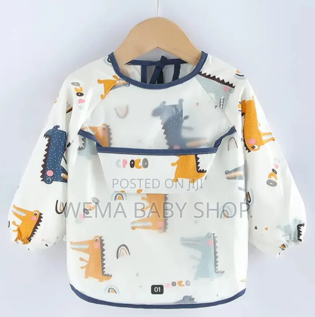 🧸 Waterproof Baby Feeding Bib (Full Sleeve) 👶