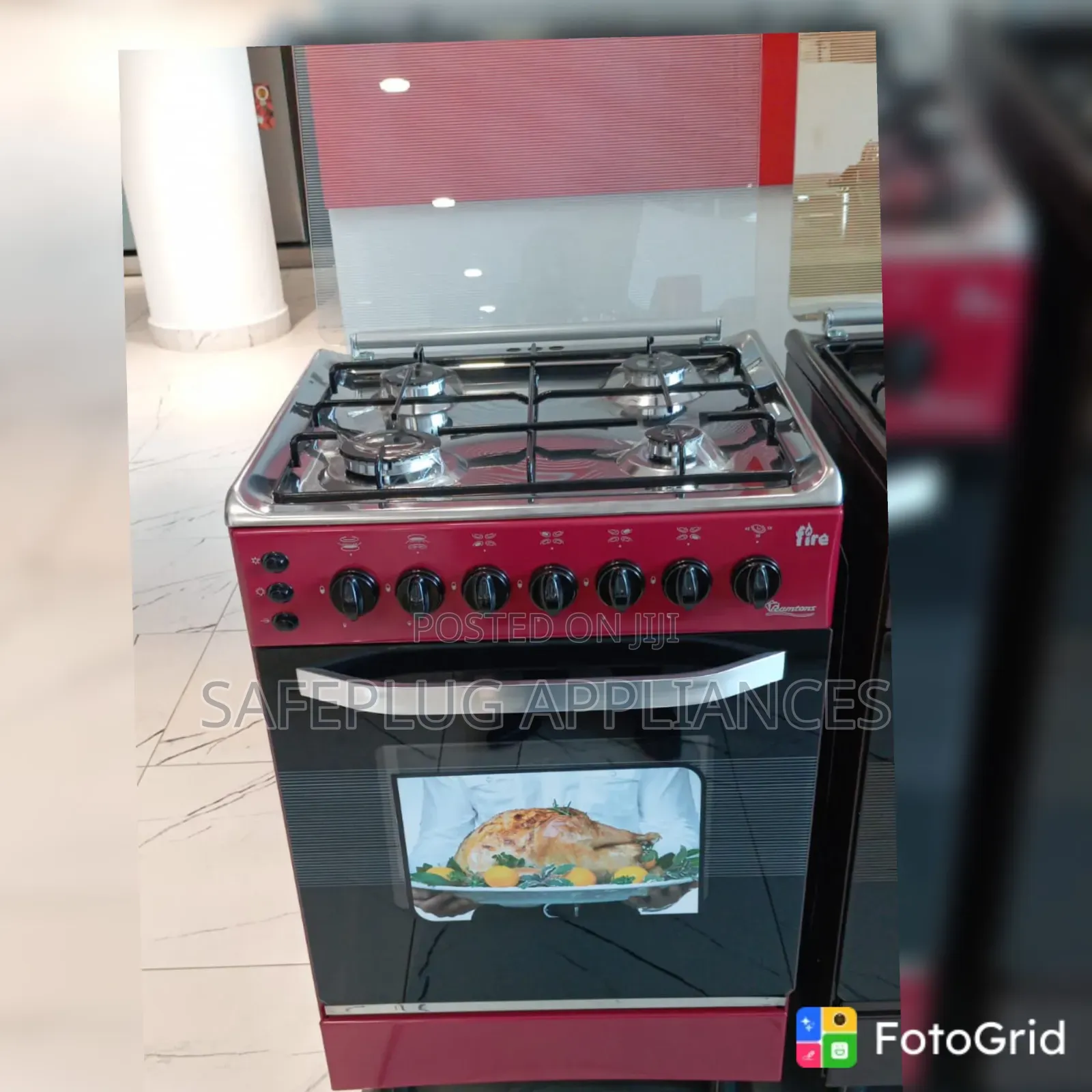 Ramtons EB303 4-Burner Gas Cooker – Compact 50cm×50cm Kitchen Cooker