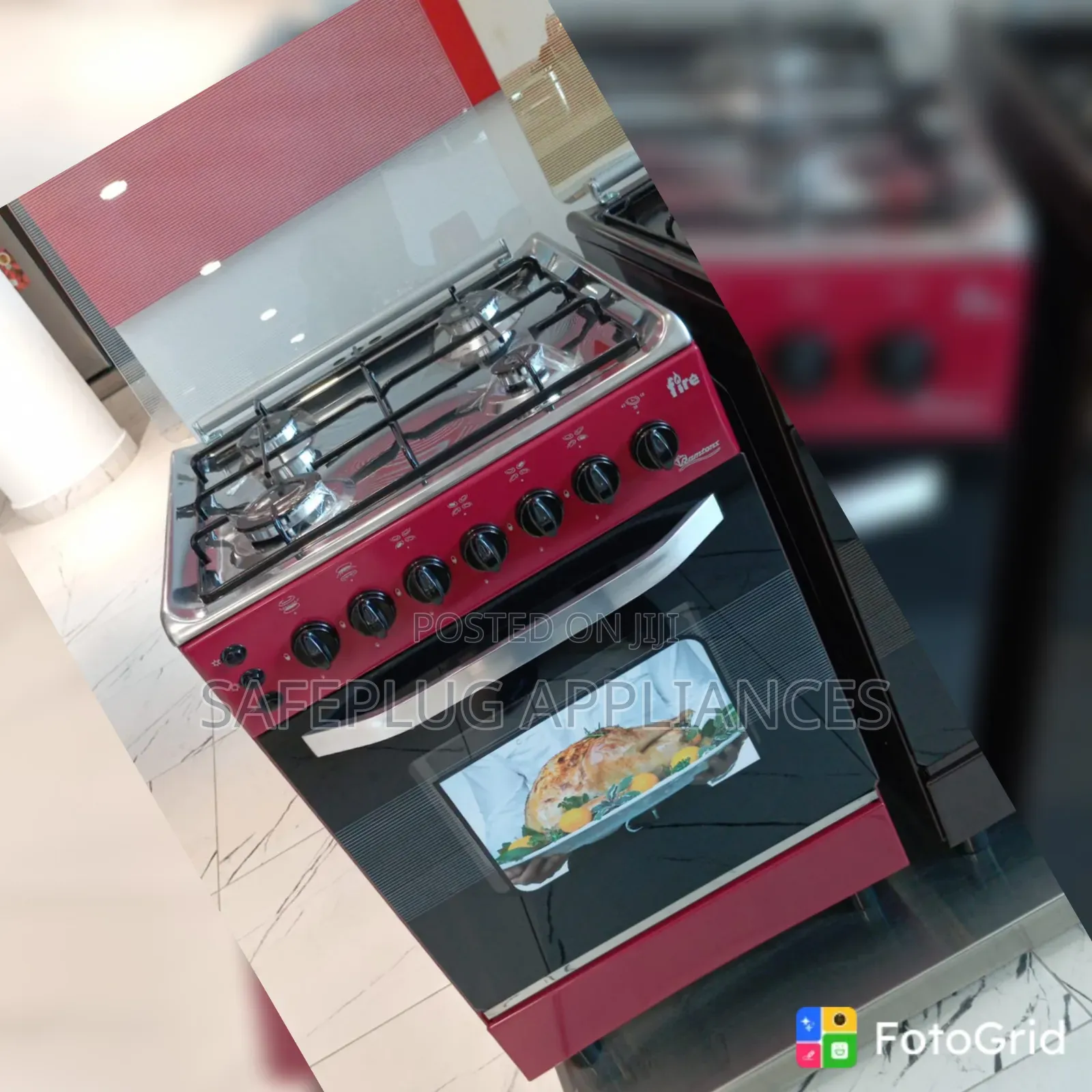 Ramtons EB303 4-Burner Gas Cooker – Compact 50cm×50cm Kitchen Cooker