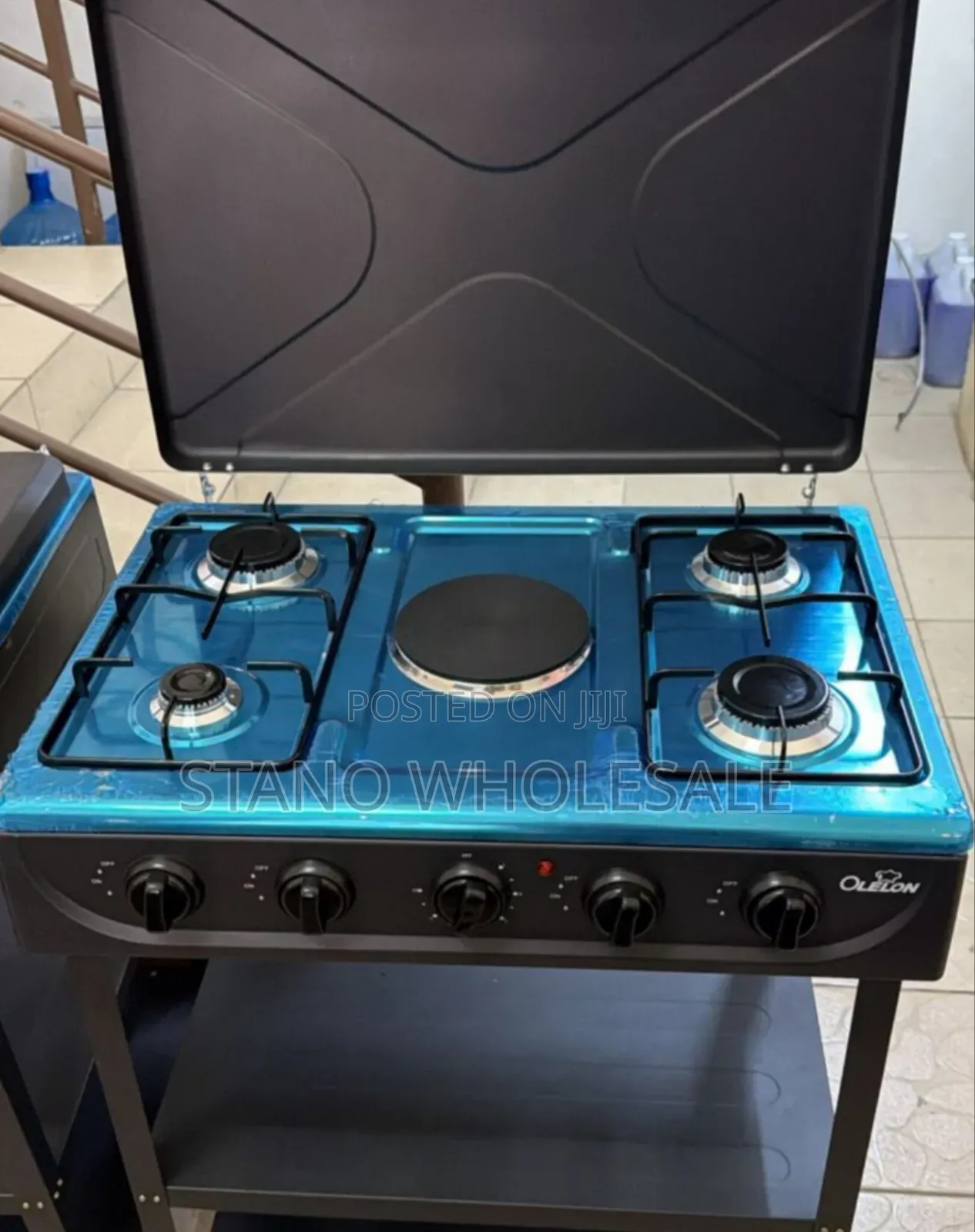 Olelon 4 +1 Standing Cooker With Shelves