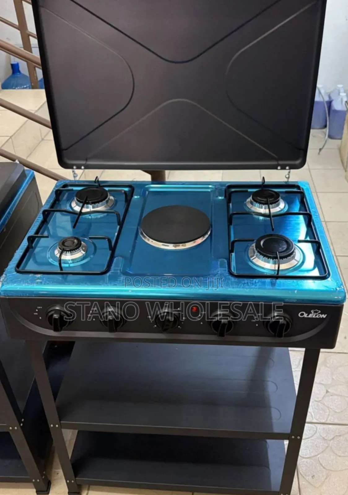 Olelon 4 +1 Standing Cooker With Shelves