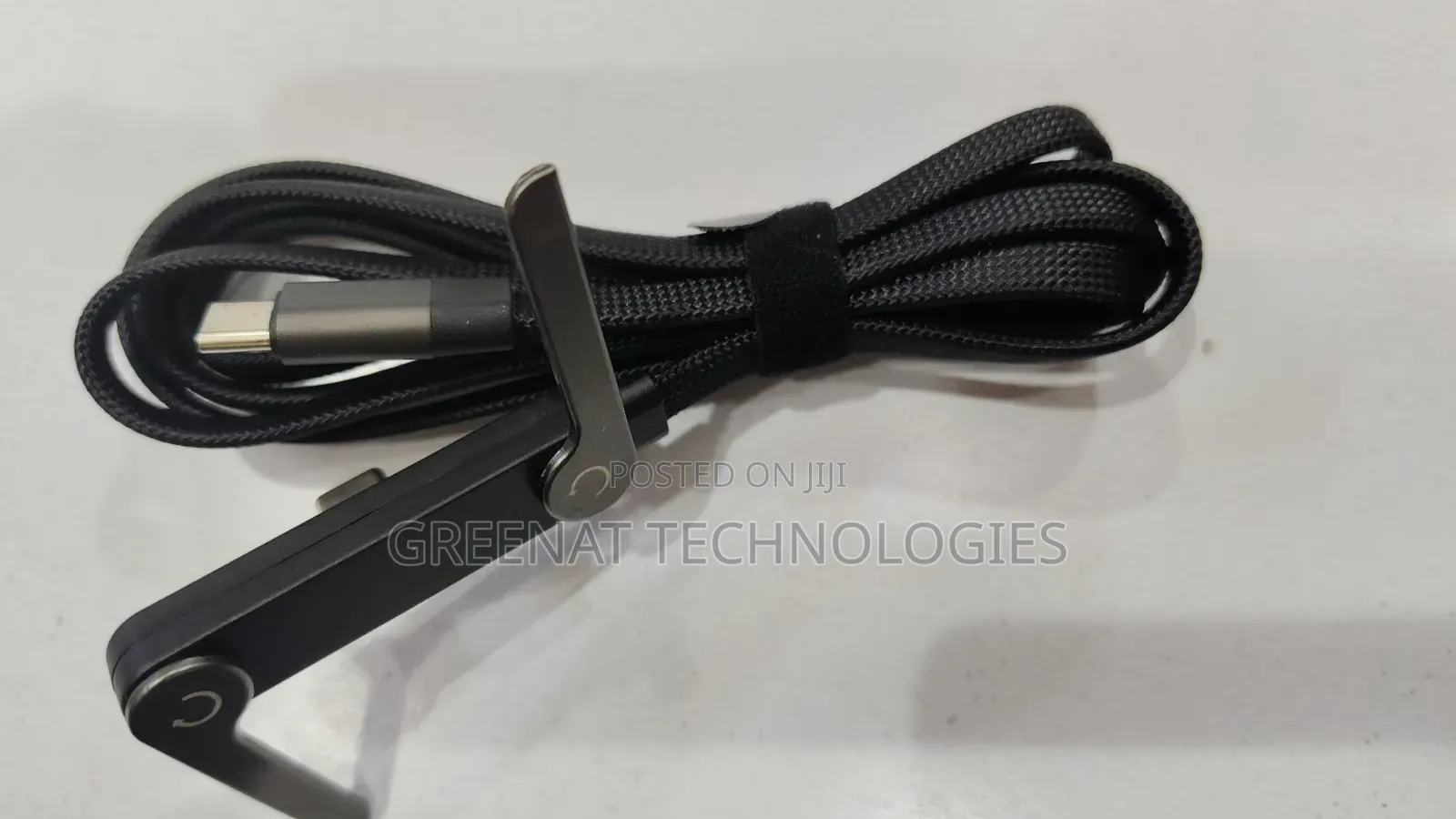 Braided 240W Type-C to C Fast Charging Cable With Phone Holder Stand