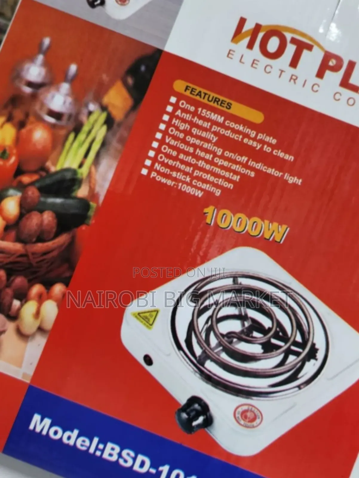 Single Coil Electric Hotplate 1000w