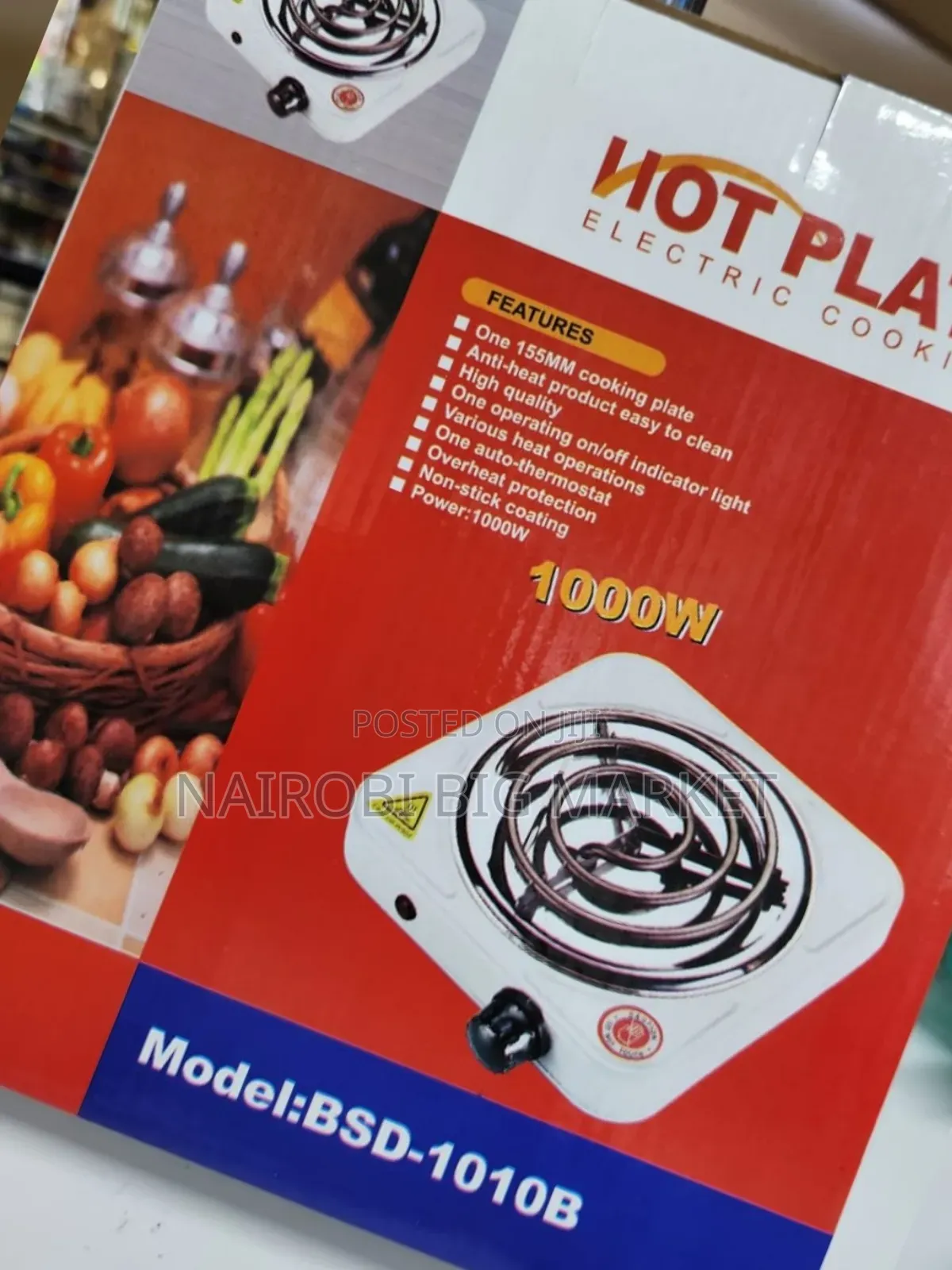 Single Coil Electric Hotplate 1000w