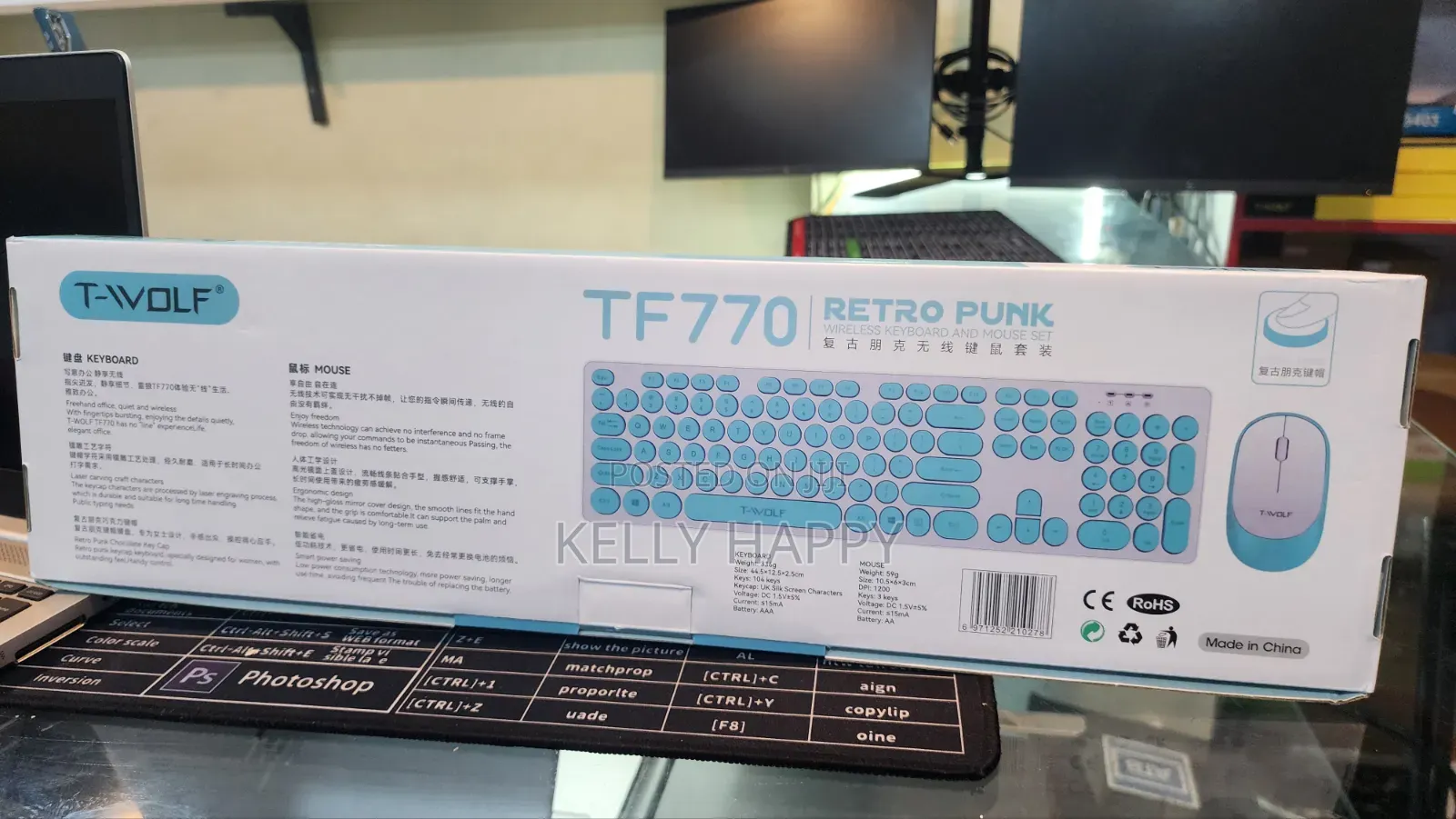 Tvolf Wireless Gaming Keyboard and Mouse