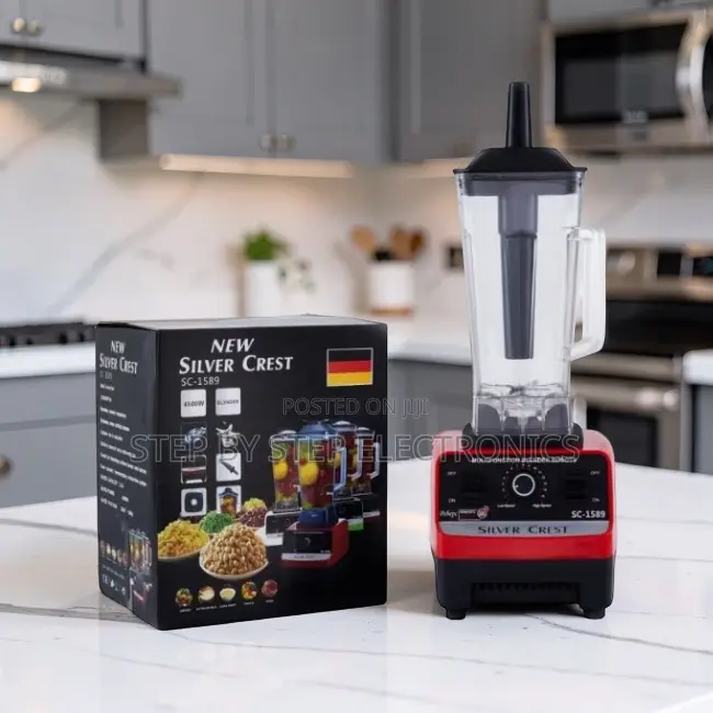 Easy Blending Silver Crest 2-in-1 Double Cup Blender + Grinder