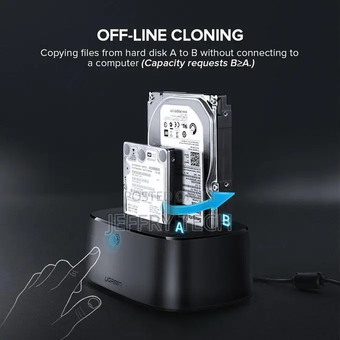 Ugreen USB 3.0 to SATA Dual-Bay Hard Drive Docking Station – CM198 – 5