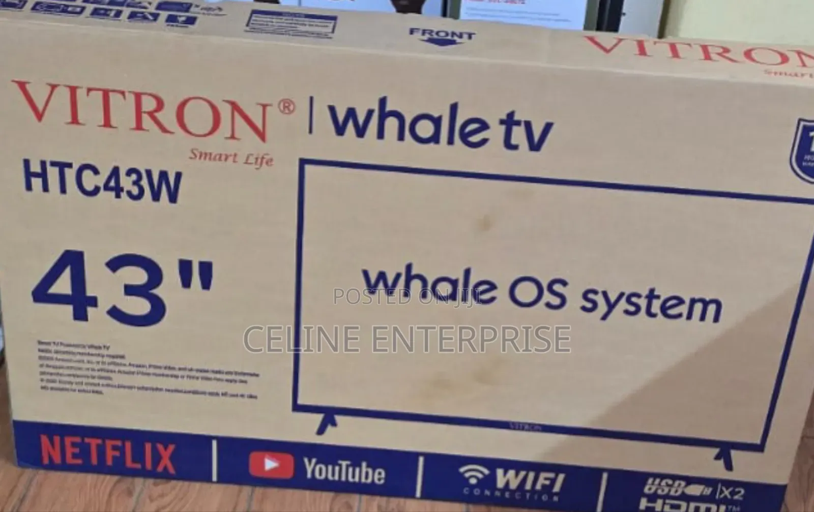 Vitron 43inchs Whale LED Smart TV