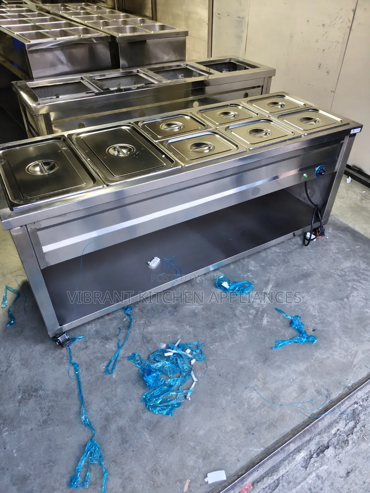 Five-Partition Electric Food Warmer With Pans – Commercial