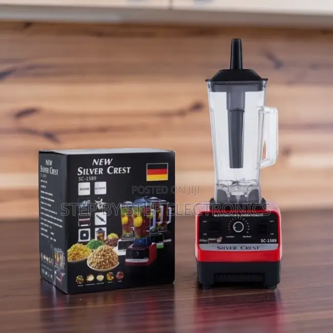 Stainless Steel Blade Silver Crest 2-in-1 Double Cup Blender + Grinder