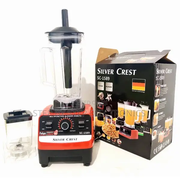 Stainless Steel Blade Silver Crest 2-in-1 Double Cup Blender + Grinder