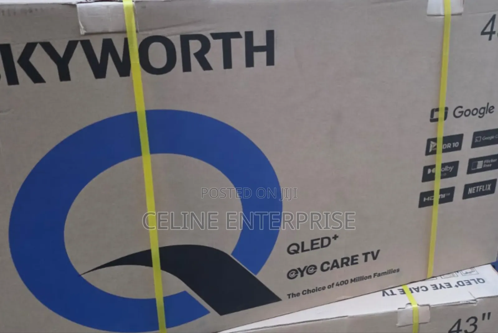 Skyworth 43 Inch QLED TV – UHD Smart Google TV