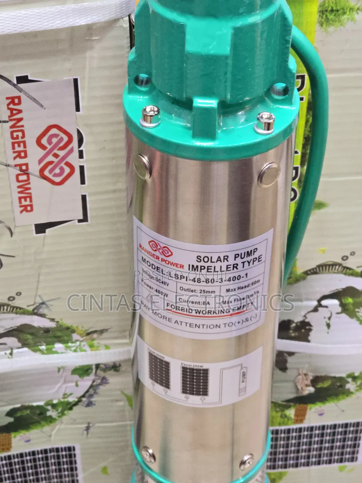Solar Submersible Pump 400w 60m