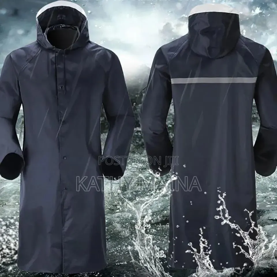 Heavy Quality Adult Raincoat With Cap Very High Quality Length