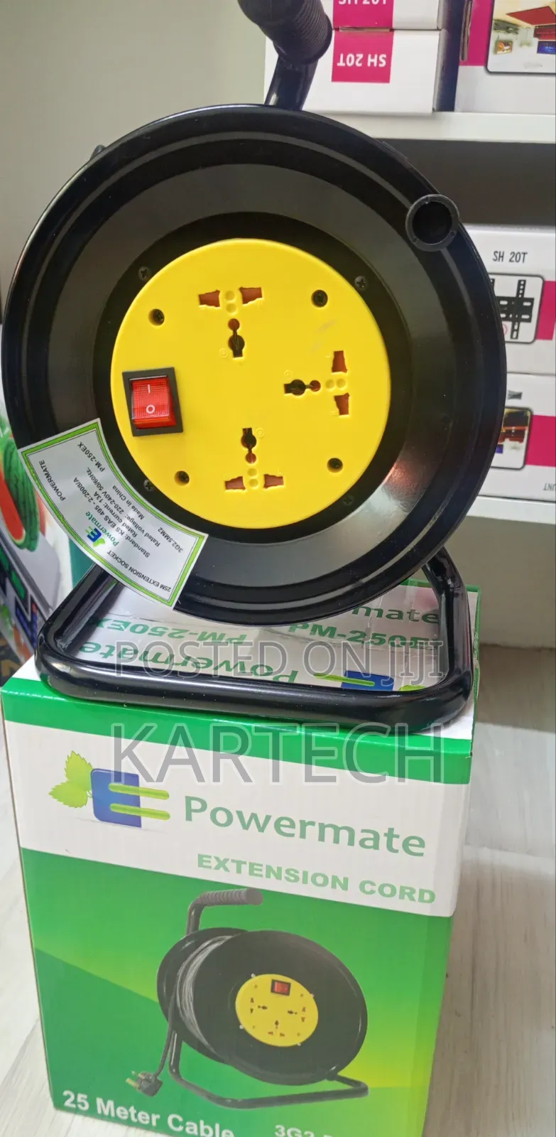 Powermate Extension Cord Cable Reel 25meters 1mm