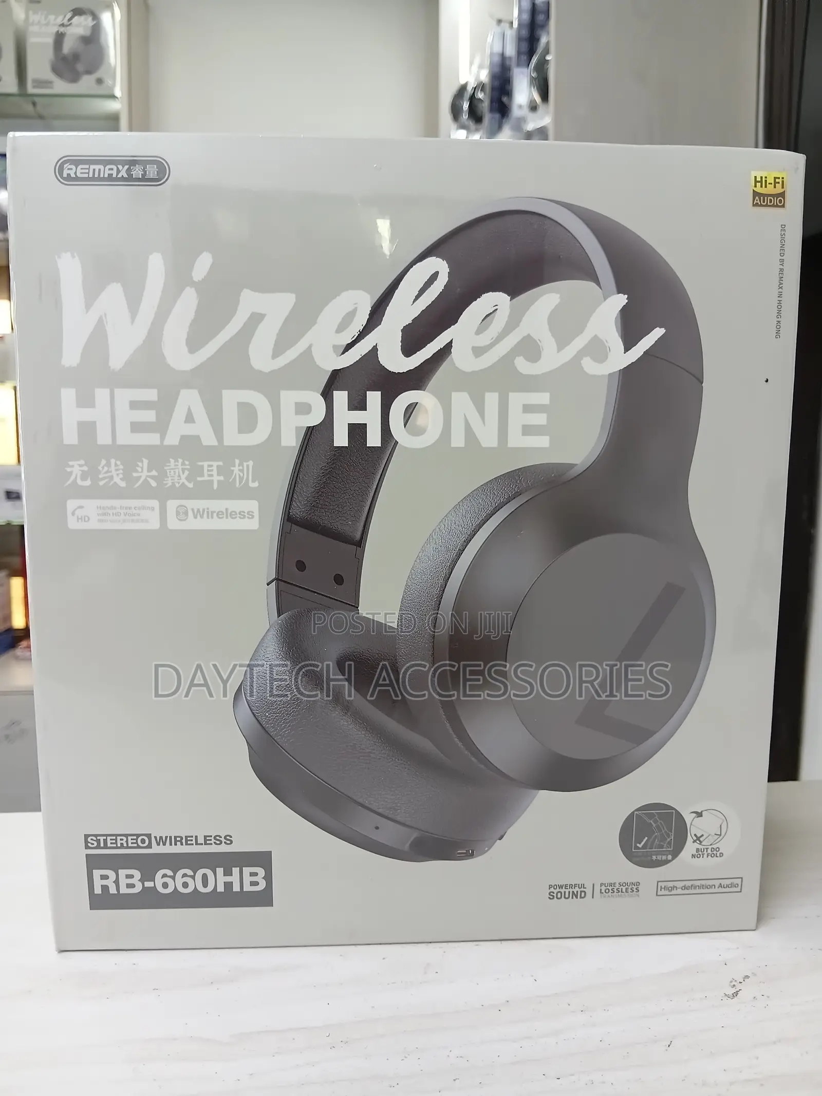 The Remax RB-660HB Wireless Over-Ear Headphones.