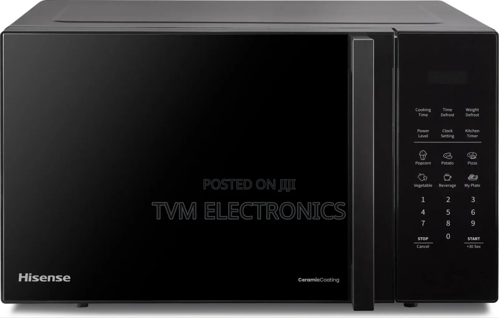 Hisense H25-Mobs7h Digital Solo Microwave Oven, 25L - Black