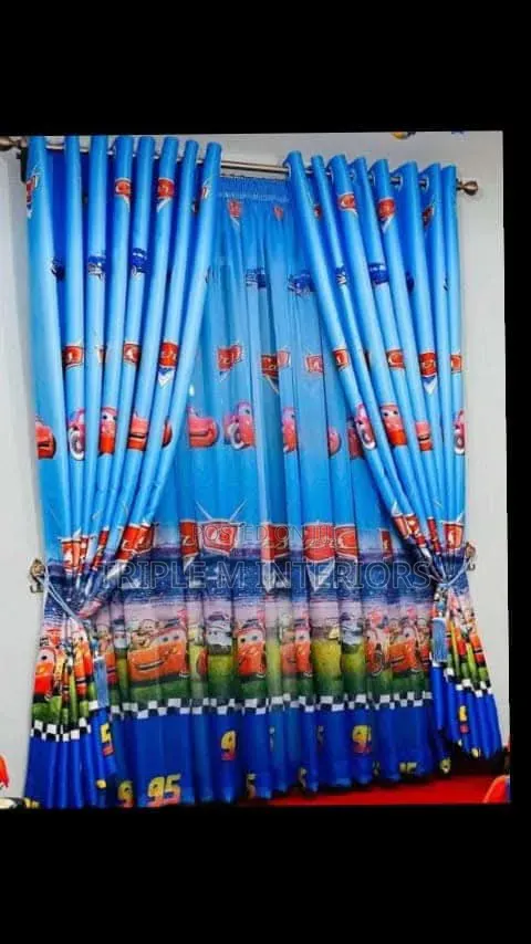 Modern Cartoon Themed Curtains for Beautiful Children Bedrooms