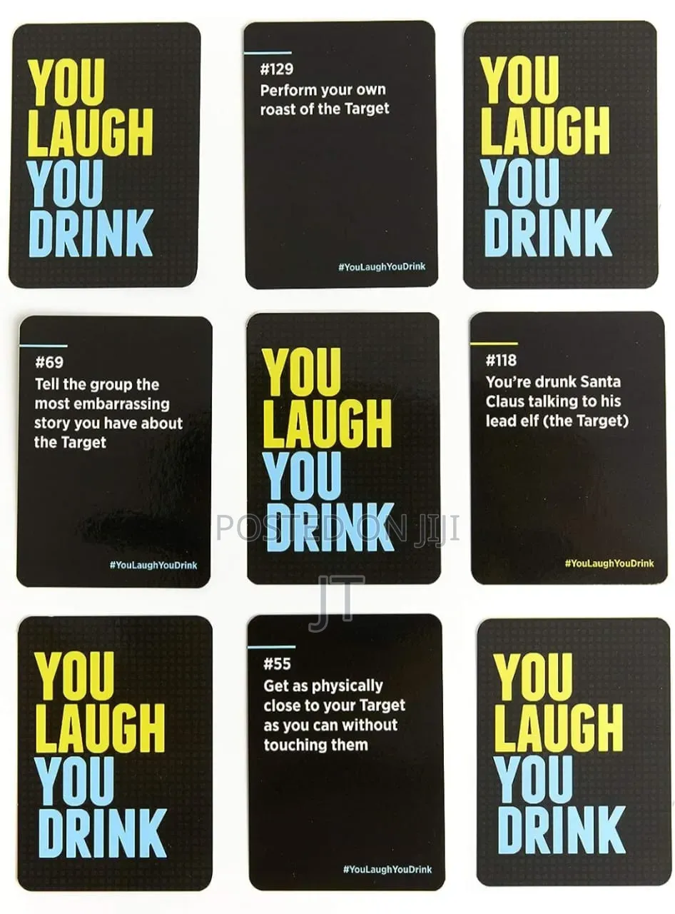 You Laugh, You Drink Card Game