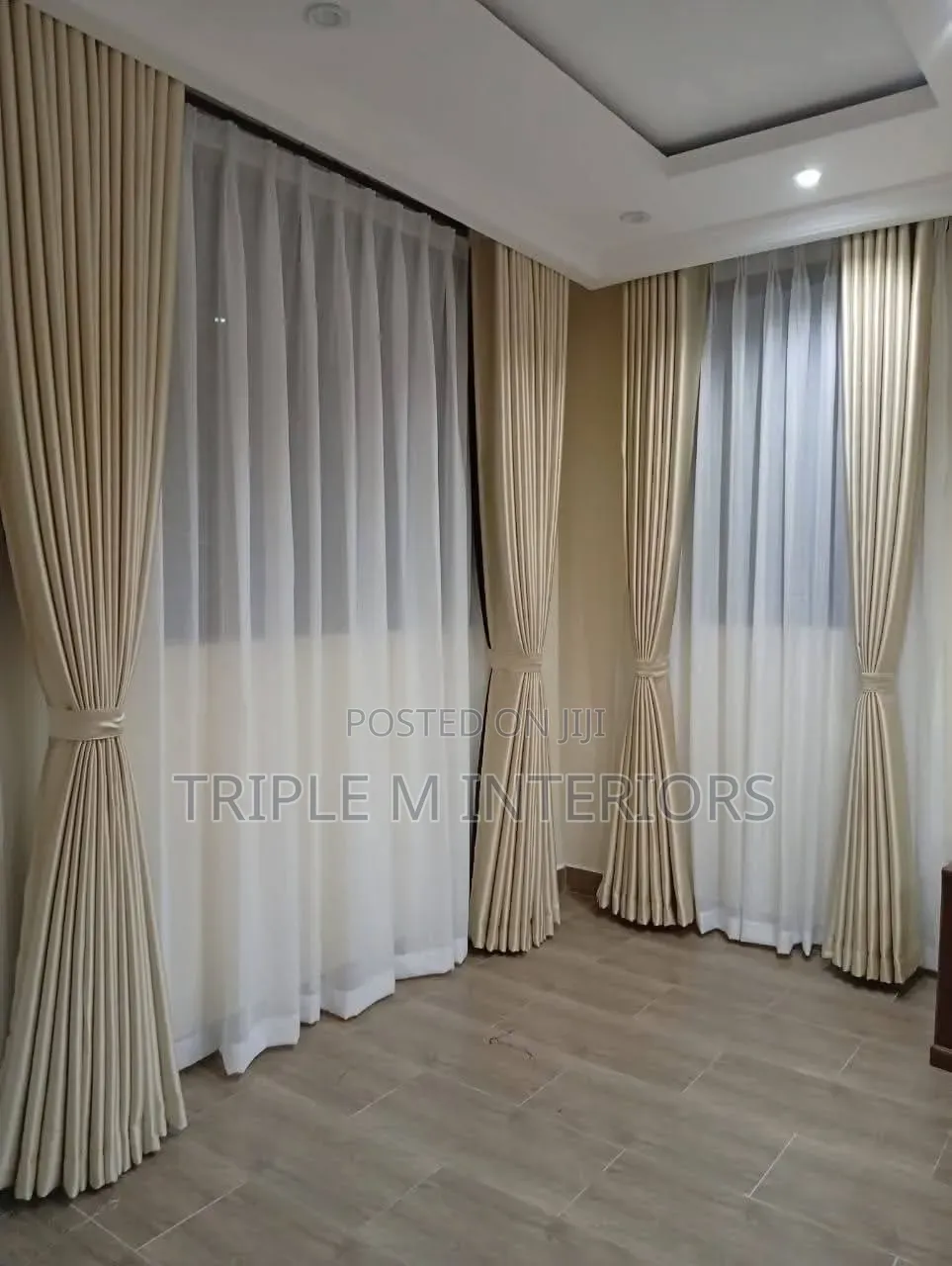 Premium Brown Blackout Curtains - Customized Design/Top Finish