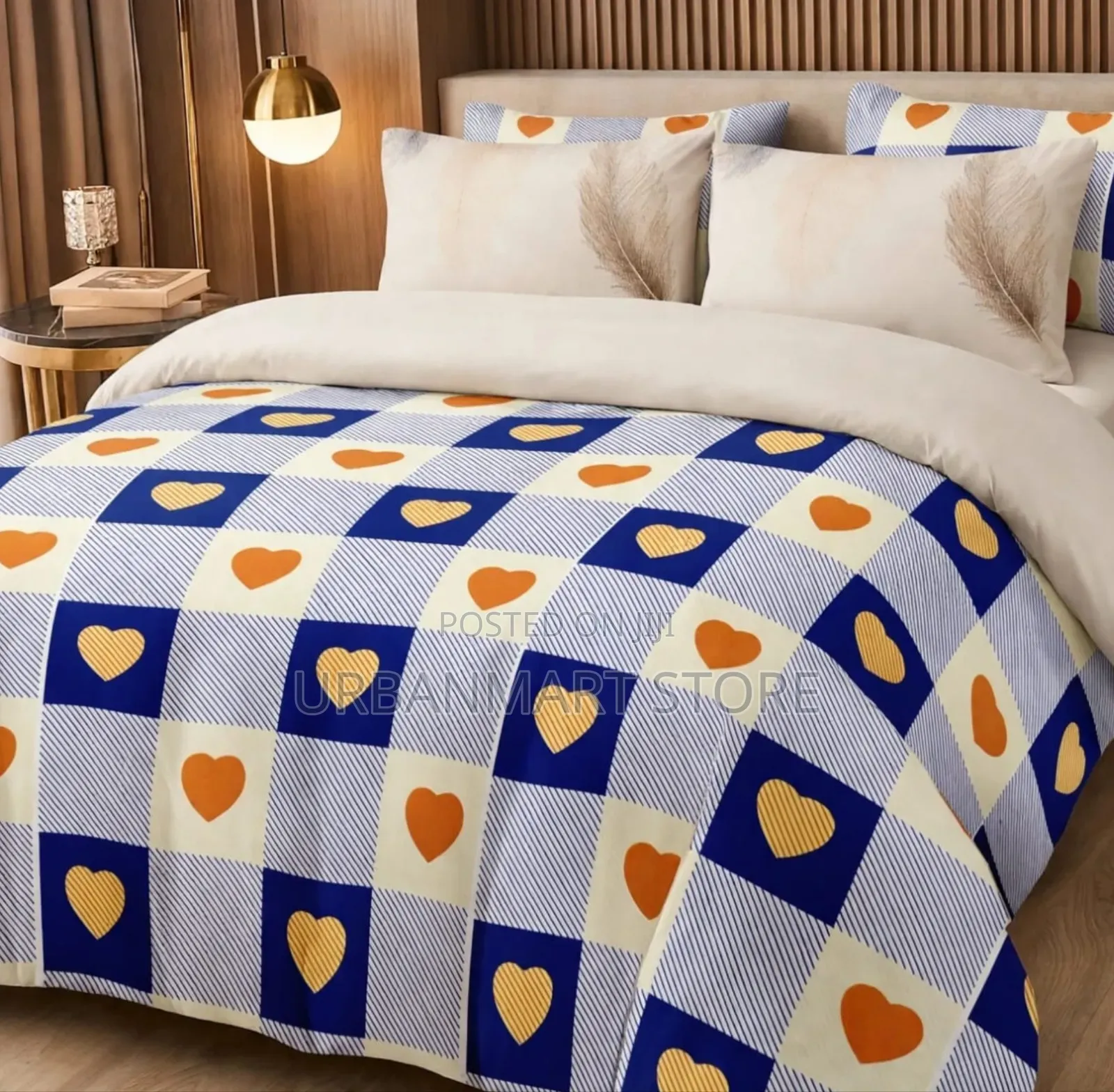 Cotton Duvet Cover 5×6 With Bedsheet Pillow Cases