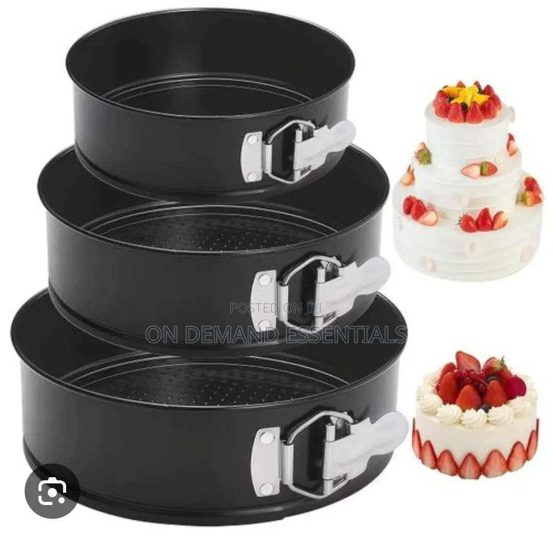 3pcs Non-Stick Round Cake Mould