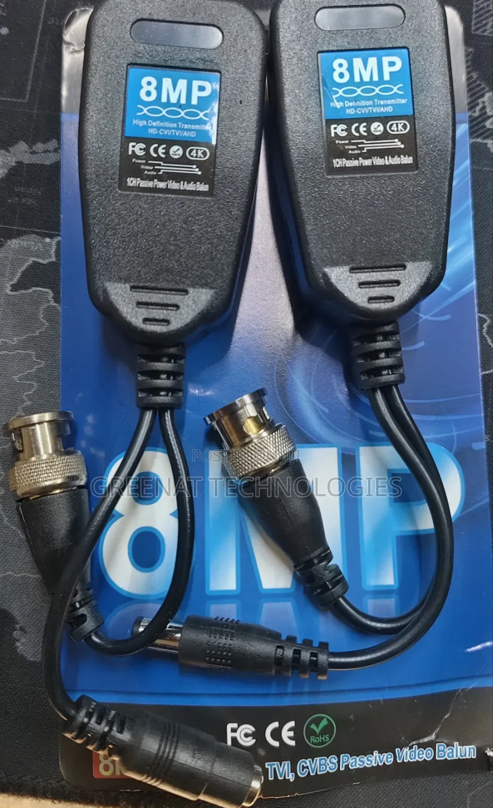 8MP HD Video Balun Transmitter RJ45 Connector