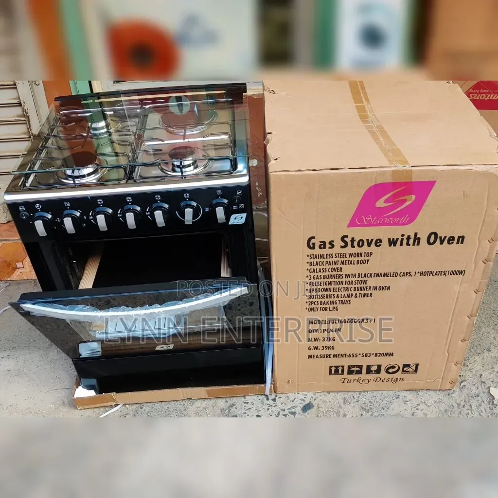 Starworth Standing Cooker* 60x60cm 3G+1E Electric Oven