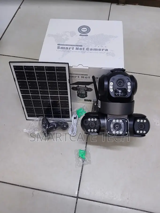 V380 Pro 3 Lens Solar CCTV – Security Camera With Motion Detection